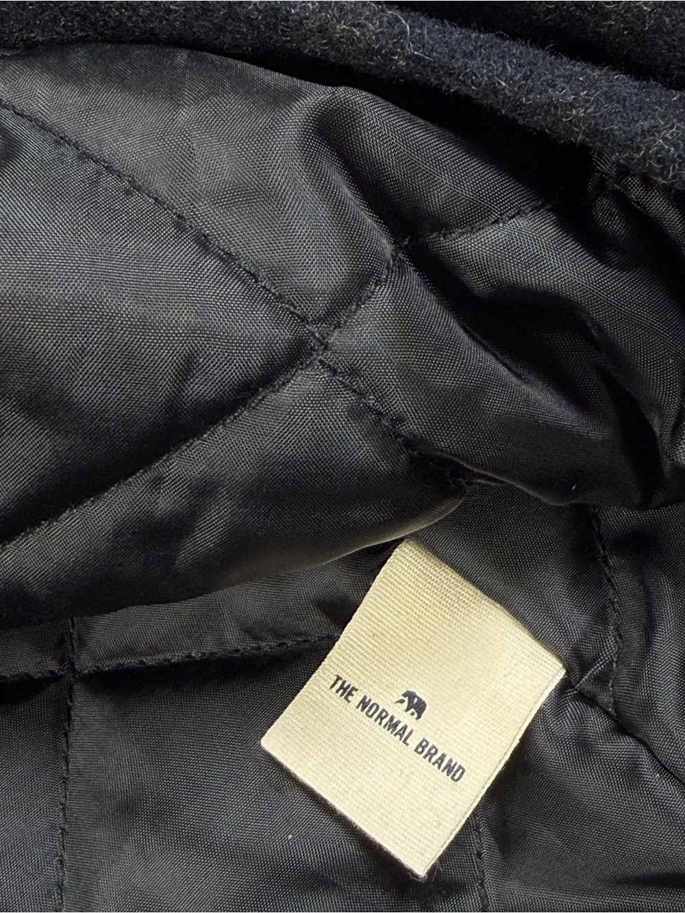 The Normal Brand Lan Navy Plaid Wool Blend Peacoat Jacket Medium NWOT - Picture 11 of 12